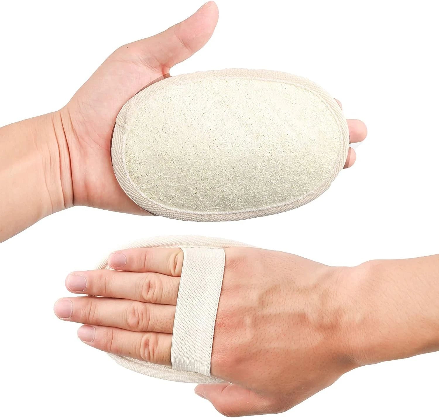 10-Pack Natural Loofah & Terry Cloth Exfoliating Body Scrubbers – Shower