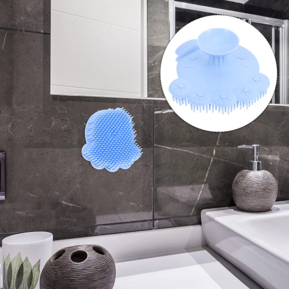 Comfortable Baby Bath Brush Silicone Baby Shower Brush Silicone Shower Scrubber
