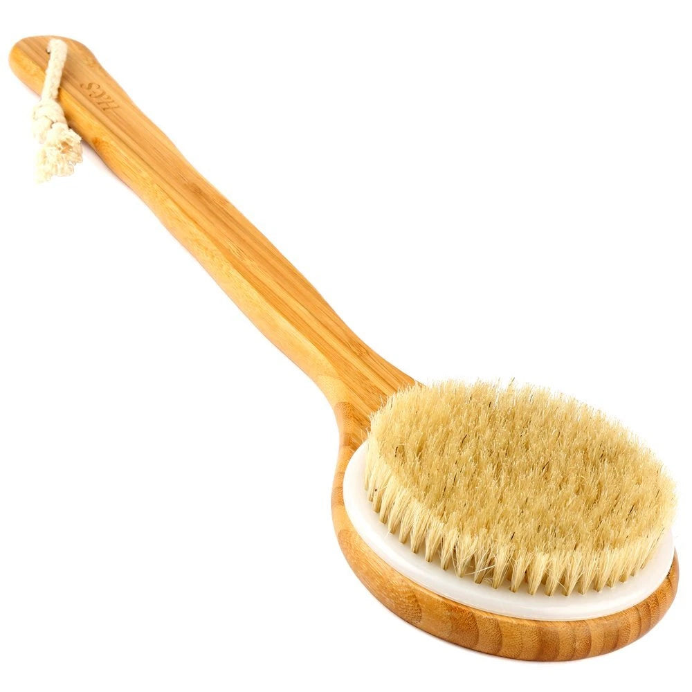 H&S Body and Back Scrubber Brush - Long Handle Bath and Shower Body Brusher -