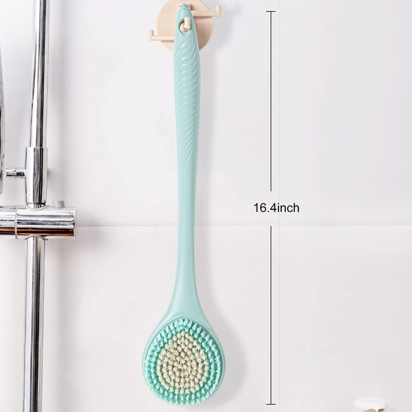 Long Handle Bath Body Brush - Soft Shower Brush for Men & Women,Back Bath Brush