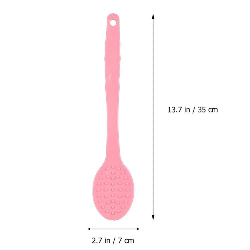 3pcs Long Handle Bath Brush Bathing Brush Shower Body Cleaning Scrubbers Back