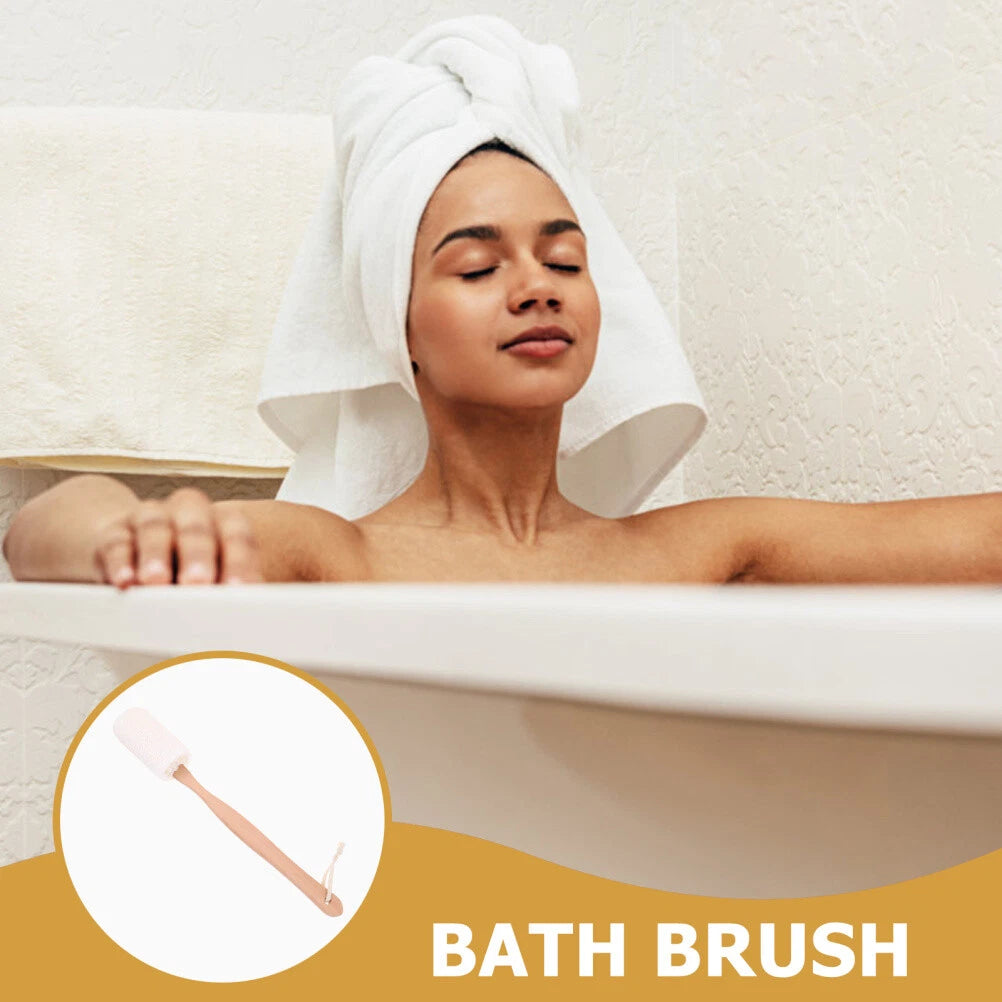 Dry Wet Skin Exfoliator Brush Back Loofa Long Handle Bath Massage