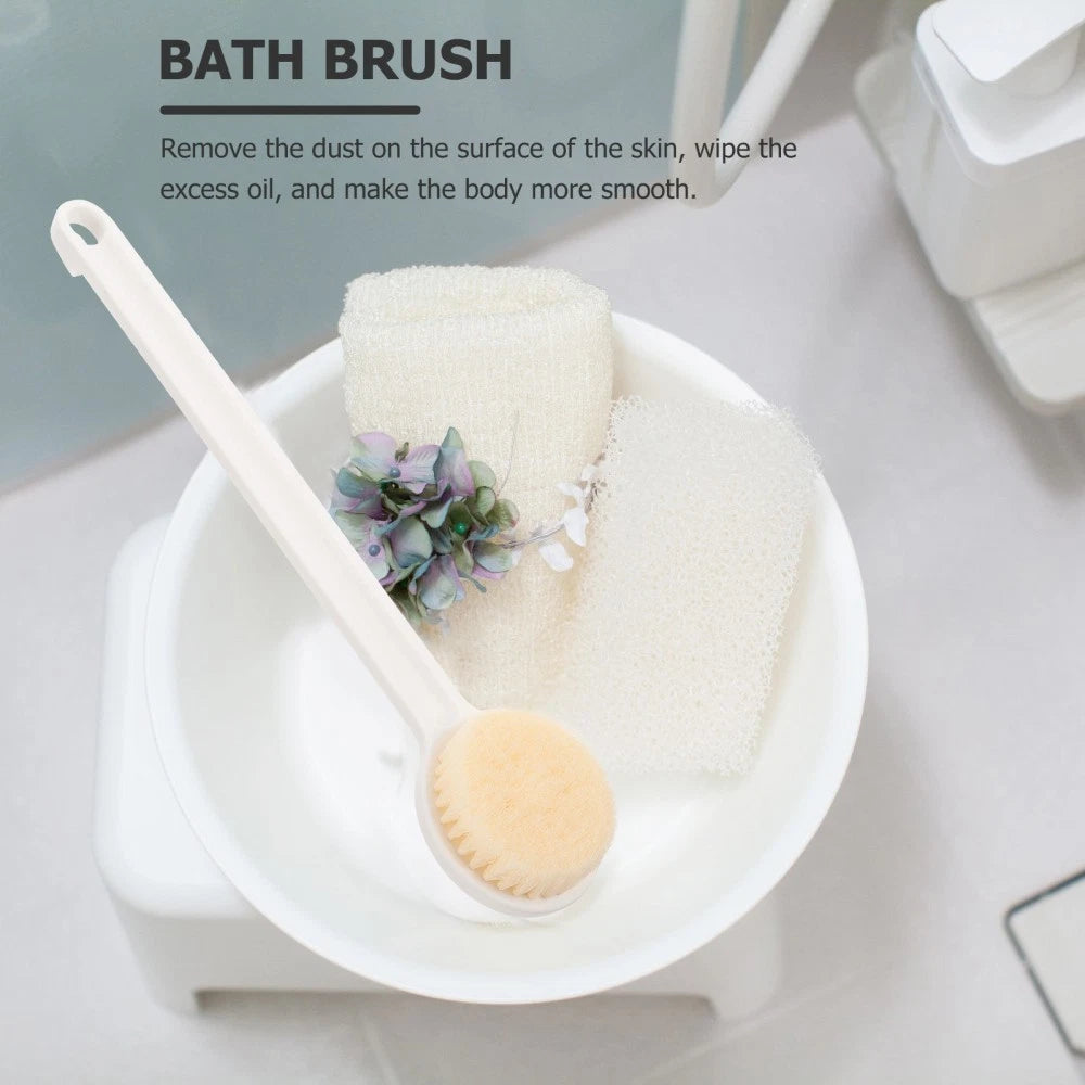 Back Scrubbing Brush Bath Massage Body Brushes Long Handles for Elderly