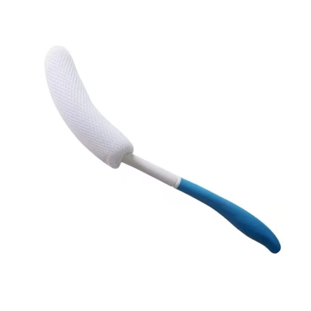 YF-ANEN Long Anti-Slip Curved Handle Bath Body Brush Bath Brush for Middle Ag...