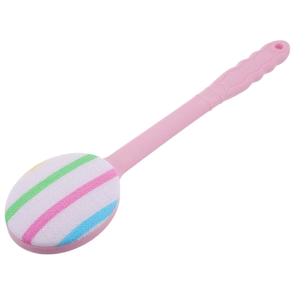 Shower Back Brush with Handle Non- Plastic Handle Back Scrubber Back Br