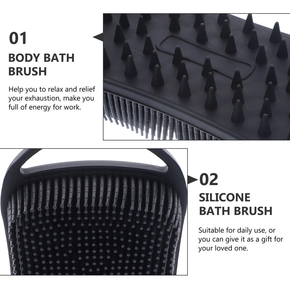 Bath Brush Man Exfoliating Shower Brushes for Cleaning Silicone Scrubber Body