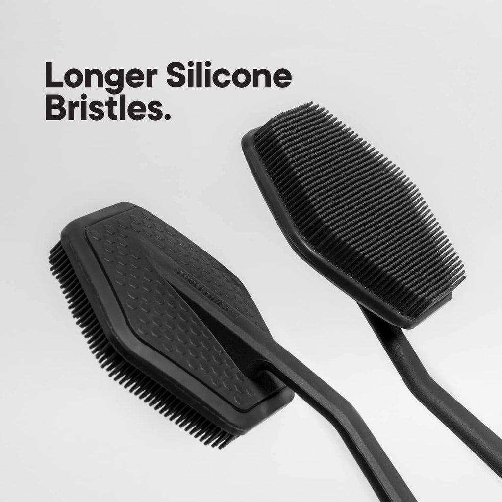 Best Silicone Back Scrubber with Hook Exfoliating Shower Brush Washer for Men