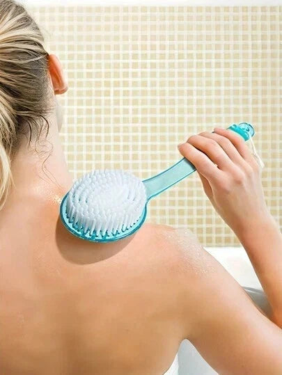 Long Handle Shower Body Bath Brush Skin Back Massage Scrubber Bathroom Tool