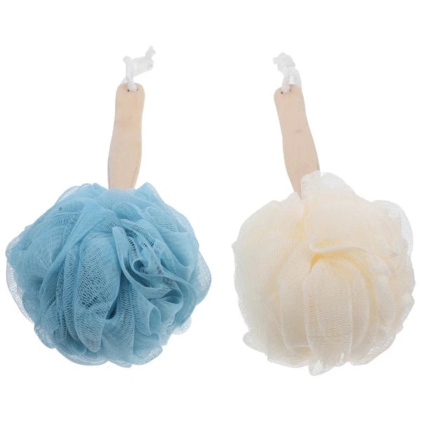 2 Pcs Baby Man Bathtub Brush with Long Handle Back Scrubber Soft Shower