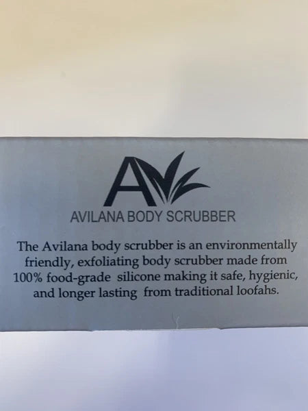 Brand New Avilana Exfoliating Silicone Body Scrubber, Light Gray. FREE SHIPPING
