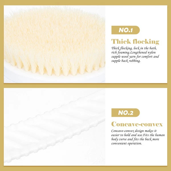 Double-head Shower Brush Man Bath Scrubber for Scrubbing Cleaning