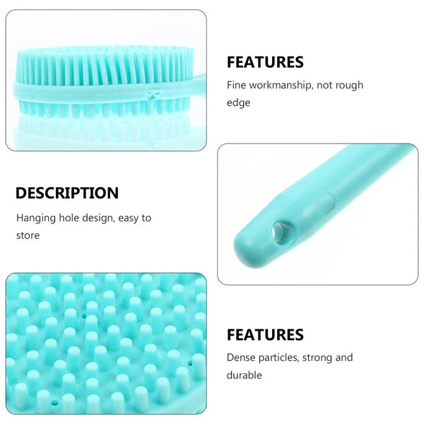 Bath Brush Back Body Scrubber with Handle Scruber Cleaner Shower Exfoliator