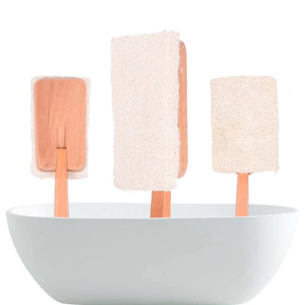 Loofah Bath Brush Exfoliating Body Scrubber Back for Bathing Shower
