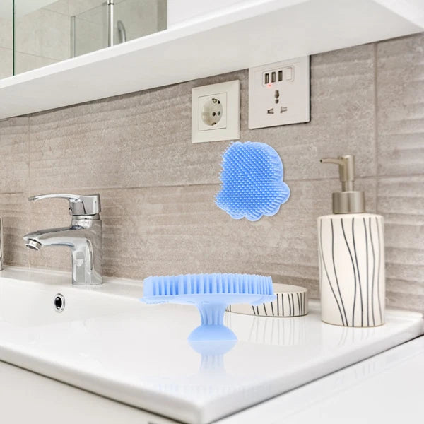 Comfortable Baby Bath Brush Silicone Baby Shower Brush Silicone Shower Scrubber
