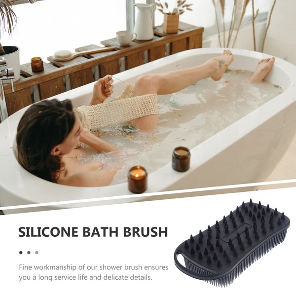 Bath Brush Man Exfoliating Shower Brushes for Cleaning Silicone Scrubber Body