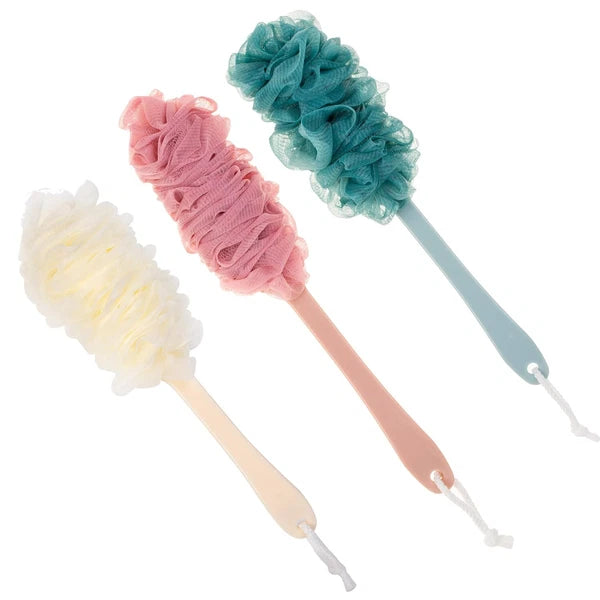 2x Back Scrubber for Shower Loofah Sponge Shower Brush Exfoliating & Long Handle