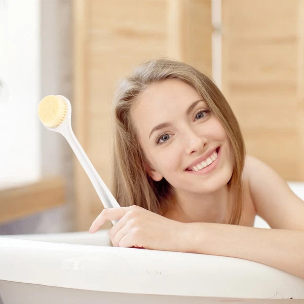 Back Scrubber Cozy Bristles Handle Bath Brush Shower Brush Bathing Supply