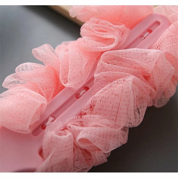 Long Handle Bath Brush Back Scrubber for Shower Loofah Sponge Body Back Brush