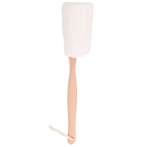 Natural Loofah Bath Brush Handle Exfoliating Back Scrubber