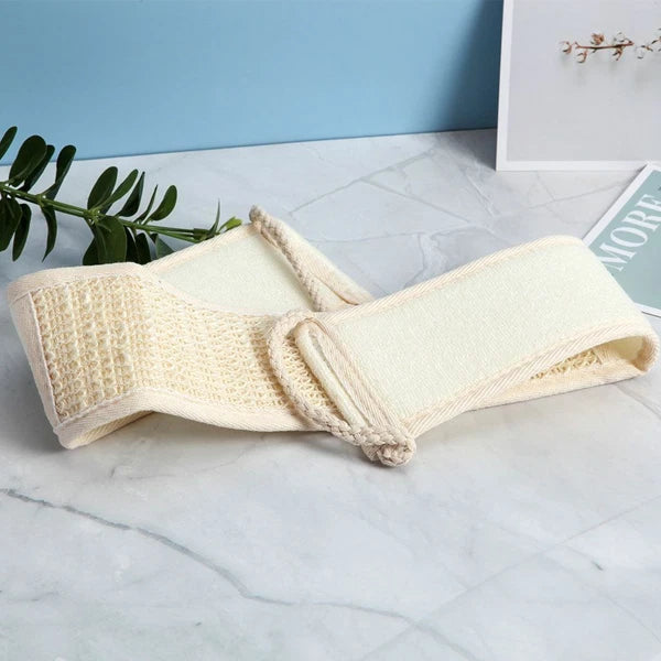 Exfoliating Back Scrubber Bath Shower Strap Loofah Spa Skin Brush Sponge Body US