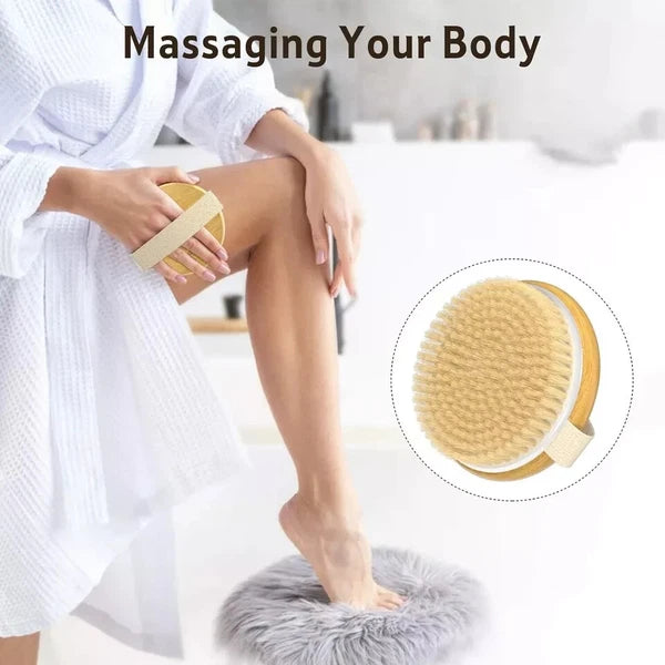 NEW 2 Pack Metene Body Brushes / Soft and Stiff Brushing / Wet or Dry / SEALED
