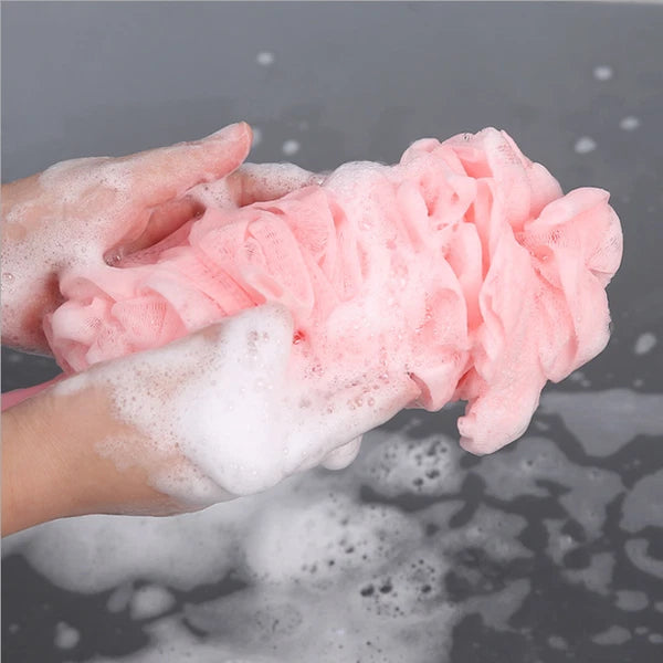 Long Handle Bath Brush Back Scrubber for Shower Loofah Sponge Body Back Brush