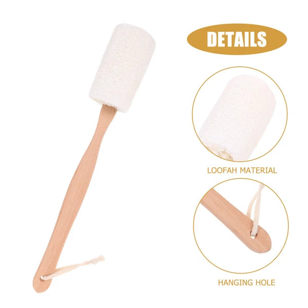 Dry Wet Skin Exfoliator Brush Back Loofa Long Handle Bath Massage
