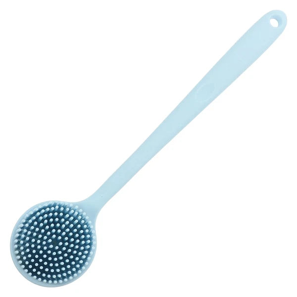 Silicone Bath Brush Man Back Cleaning Scrubber Long Handle Shower for