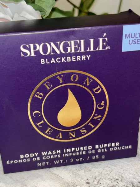 Spongelle BLACKBERRY Body Buffer Body Bath Sponge Beyond Cleansing 3oz 14+ Uses