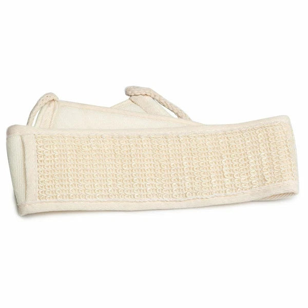 Exfoliating Back Scrubber Bath Shower Strap Loofah Spa Skin Brush Sponge Body