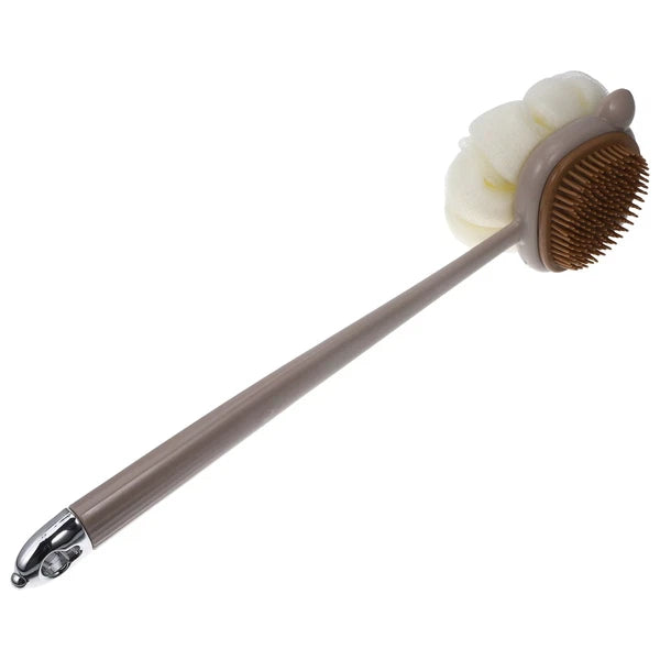 Long Handled Bath Brush for Shower Dual Sided Body Scrubber for Easy Use