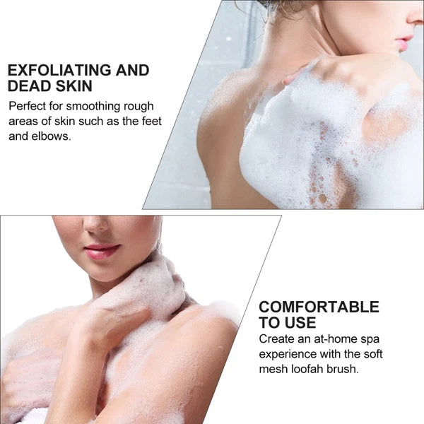 Bath Sponge Brush Long Handle Exfoliating Scrubber for Sensitive Skin Health