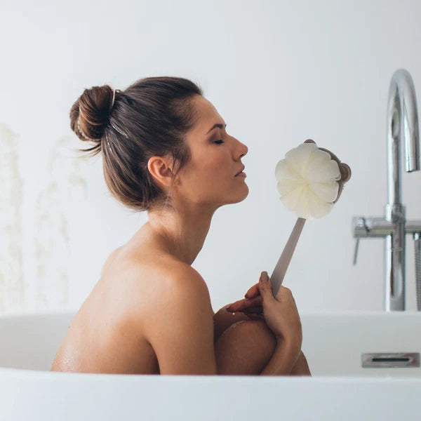 Long Handled Bath Brush for Shower Dual Sided Body Scrubber for Easy Use