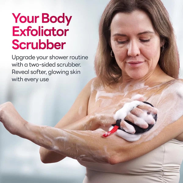 Exfoliating Body Scrubber Set, Gentle and Firm Sponge for Dead Skin Removal