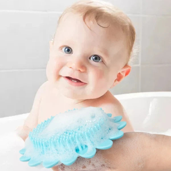 Shampoo Brush Durable Bath Brush for Baby Kids (Blue) baby hair brush