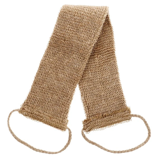 Jute Back Washer Bath Towel Shower Body Scrubber Scratcher for Men Brush Women