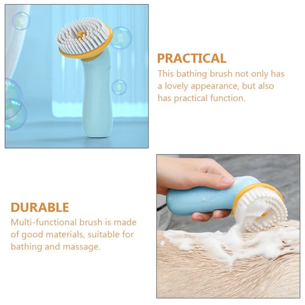 Pet Bath Brush Dog Massage Grooming Brushes for Dogs Wash Bathing Tool