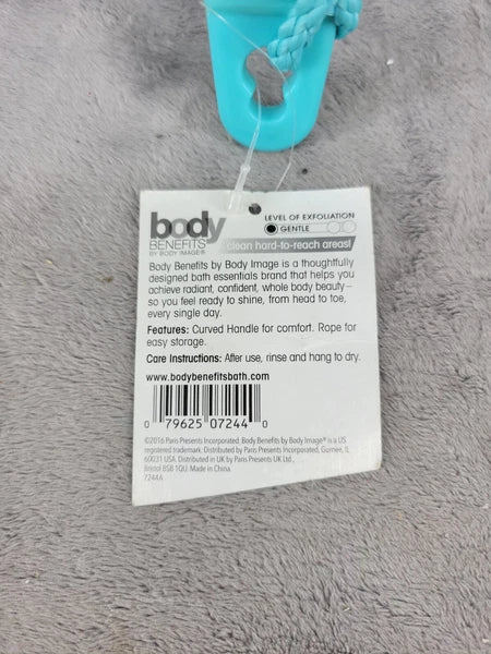 Body Benefits By Body Image Gentle Bristle Bath Brush Exfoliating Curved Handle