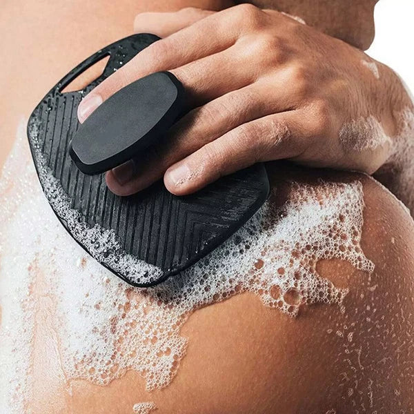 New Shower Massager Body Scrub Silicone Bristles Bath Brush Washing Scrubber_-