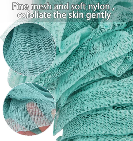 2x Back Scrubber for Shower Loofah Sponge Shower Brush Exfoliating & Long Handle