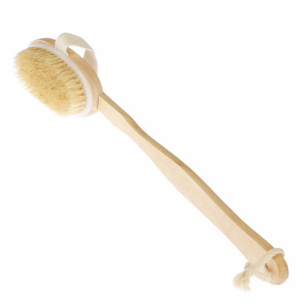 15inch Long Handle Wooden Back Scrubber Body Shower Spa Bath Exfoliating Brush