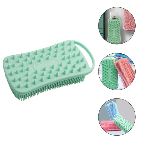Silicone Body Scrubber Exfoliating Body Bath Brush Shower Brush Double Sided
