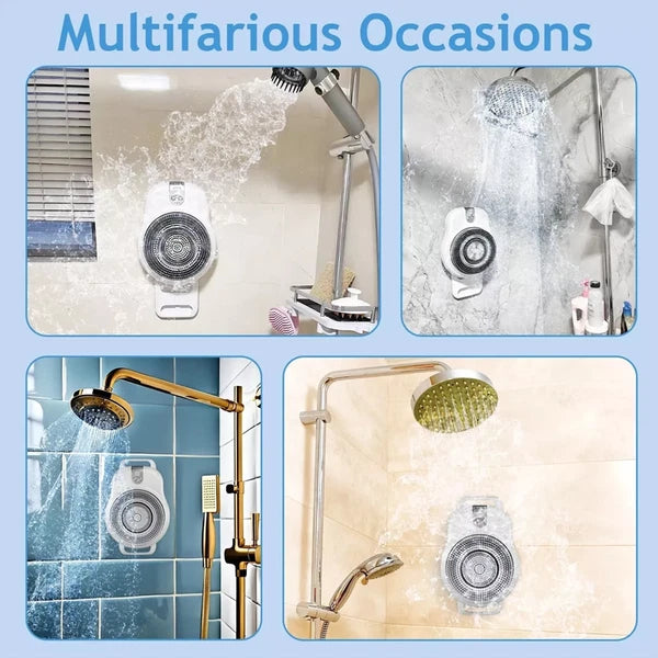 Electric Back Bath Brush Wall-mounted Intelligent Bathing Machine W/ Spare Brush