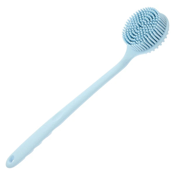 Silicone Bath Brush Man Back Cleaning Scrubber Long Handle Shower for