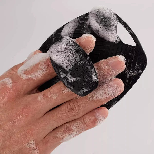 New Shower Massager Body Scrub Silicone Bristles Bath Brush Washing Scrubber_-