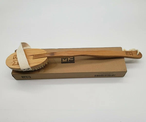 Dry Brushing Body Brush Cellulite Massager Lymphatic Drainage Natural Bristles