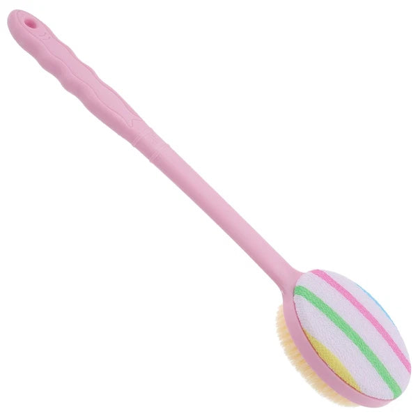 Shower Back Brush with Handle Non- Plastic Handle Back Scrubber Back Br
