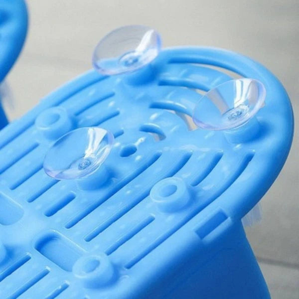 Plastic Bath Shoe Shower Brush Massager Slippers for Feet Pumice Stone Scrubber