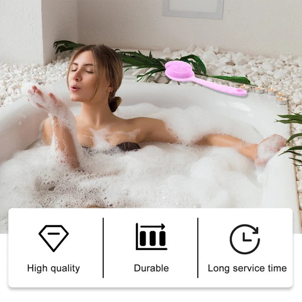 Long Handle Bath Brush Hair Bathing Brush Back Cleaning Scrubbers Shower Brushes