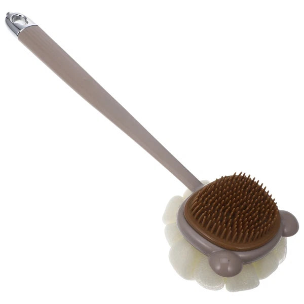 Long Handled Bath Brush for Shower Dual Sided Body Scrubber for Easy Use